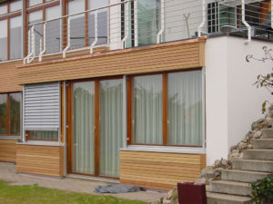 Partielle Holz Fassade